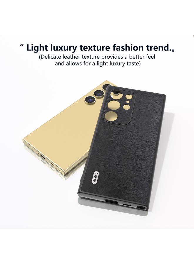 اس-توب حافظة لهاتف سامسونج جالاكسي S24 الترا 5G ABEEL مصنوعة من الجلد البيئي المقاوم للصدمات - Image 3