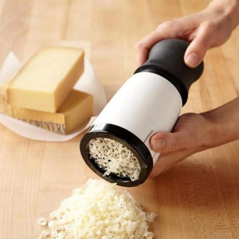 PIHARVA Cheese Mill Graters Grinder Stainless Steel Chocolate Cutter Chopper Kitchen Seasoning Grinding Baking Slicer Gadget Tool Portable Manual Multi Purpose Pack of 1 - Image 1