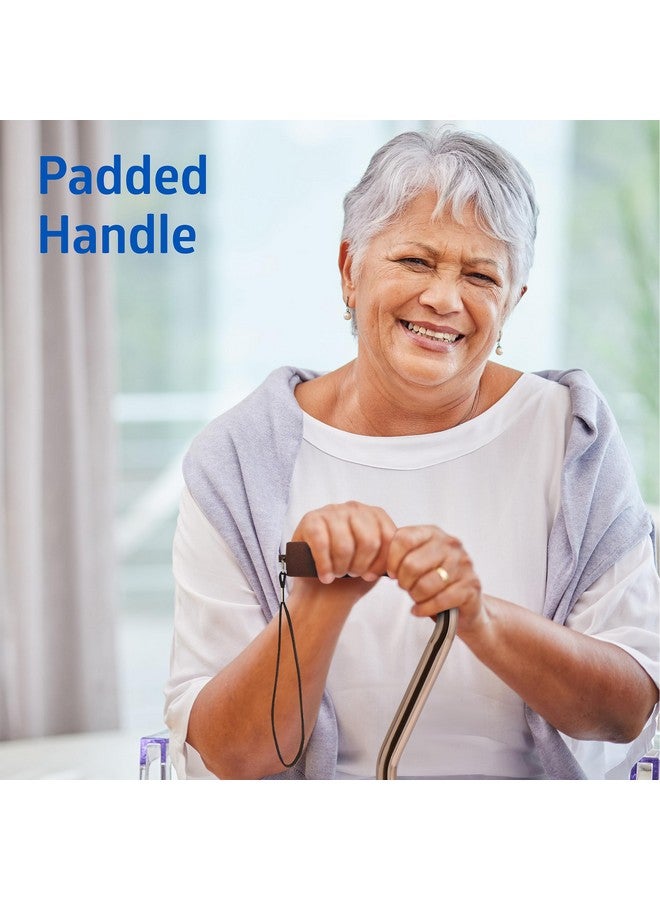 Medline Aluminum-Bronze Offset Walking Cane, Adjusts 29-38” & Supports Up to 300 Lbs. - Mobility Aid Provides Balance for Seniors & Adults - Image 2