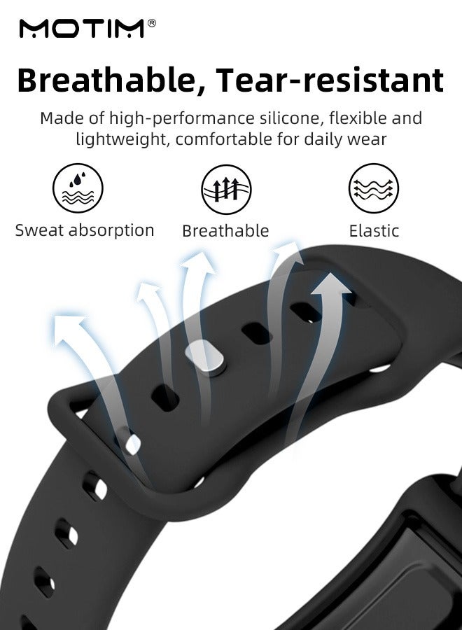 Motim Silicone Replacement Strap for Whoop 5.0/4.0, Adjustable Sports Wristband, Waterproof and Sweatproof Premium Quality Watch Band for Men & Women - Image 3