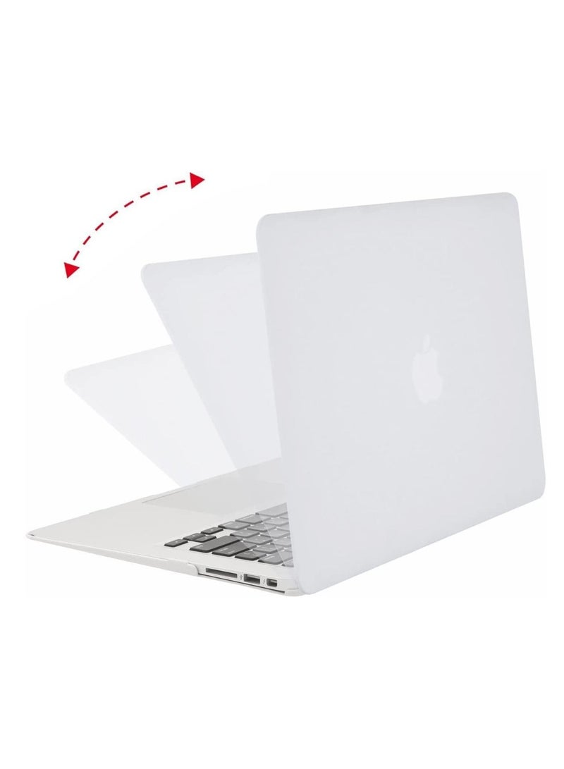 CATANES MacBook Air 13-inch Model A1369 (2011) Protective Case Hard Shell Laptop Cover Front and Back Sleeve Case White - Image 4