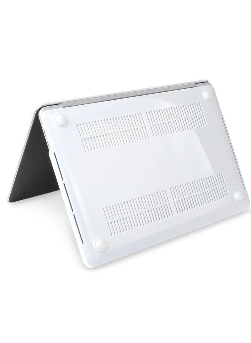 CATANES MacBook Air 13-inch Model A1369 (2011) Protective Case Hard Shell Laptop Cover Front and Back Sleeve Case White - Image 2