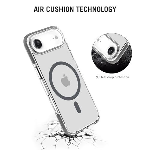 DailyObjects Stride Clear 2.0 Magnetic Case Cover Compatible with iPhone Air | Wireless Charging Slim Back Cover | 2 Layer Edge Protection & Shockproof - Image 5