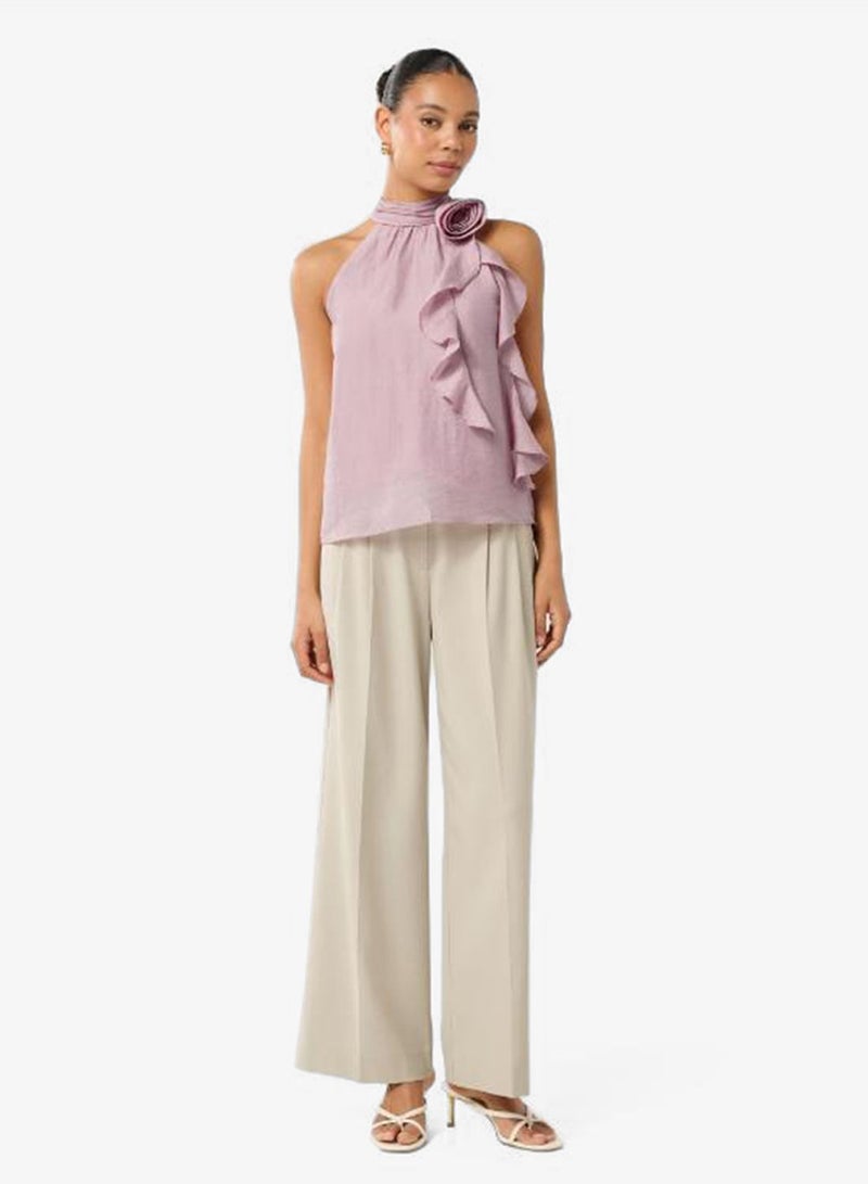 forever new Pippi Rosette Ruffle Halter Neck Top - Image 5