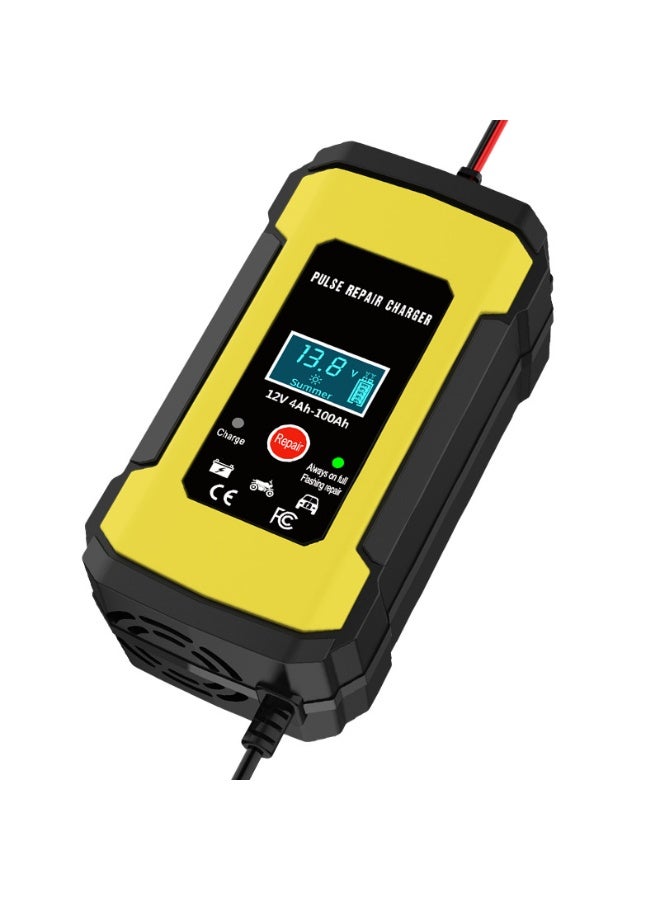 Car Battery Charger, 6A 12V Battery Maintainer, Smart Automatic Battery Charger, Pulse Repair Charger with LCD Display for Car, Truck, Motorcycle, Marine AGM, Gel, SLA, Wet - Image 1