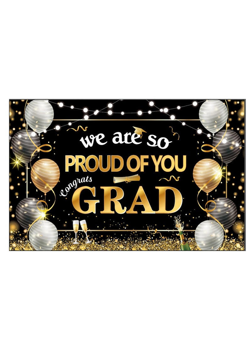 Generic 180*115cm 2025 Graduation Celebration Poster Backdrop Banner Wall Decoration  - Image 1