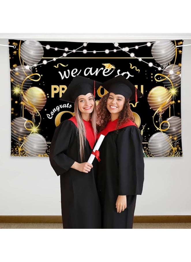 Generic 180*115cm 2025 Graduation Celebration Poster Backdrop Banner Wall Decoration  - Image 2