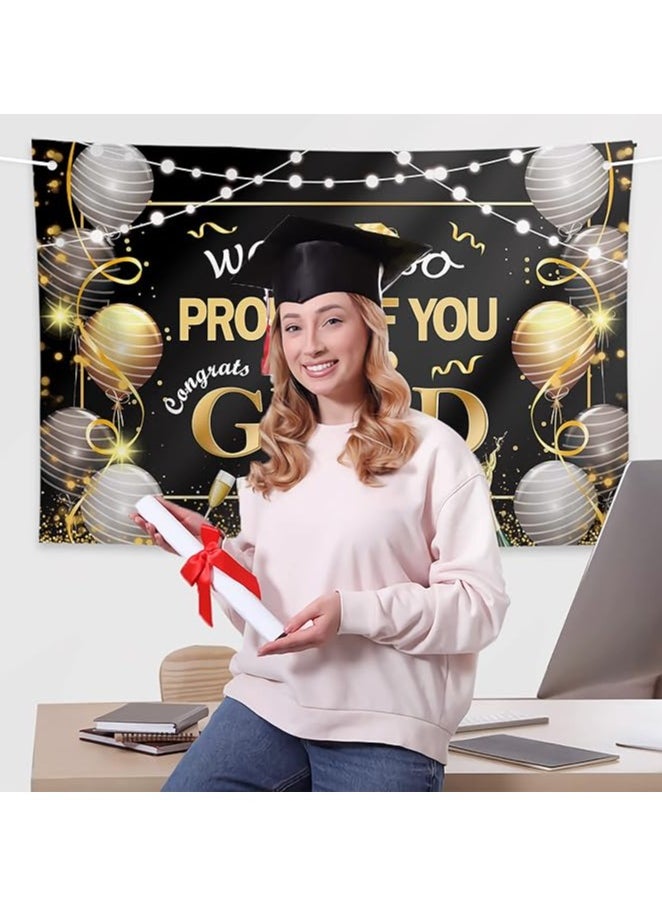 Generic 180*115cm 2025 Graduation Celebration Poster Backdrop Banner Wall Decoration  - Image 4
