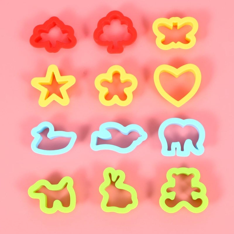 ROSENICE Clay Models Dough Tools Kit Smart Clay Tool Gift with Molds 20pcs Random Color - Image 2