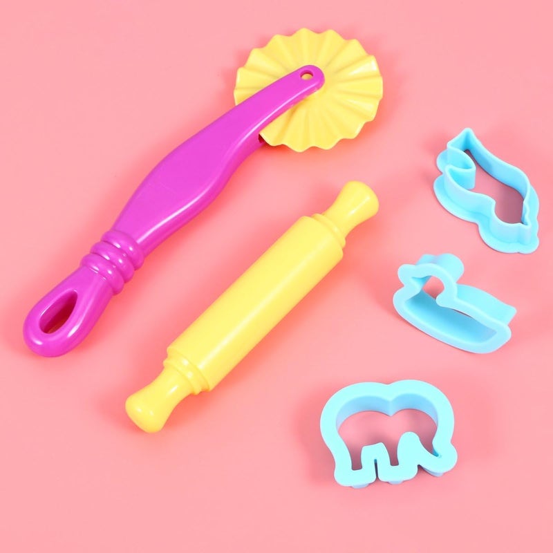 ROSENICE Clay Models Dough Tools Kit Smart Clay Tool Gift with Molds 20pcs Random Color - Image 5