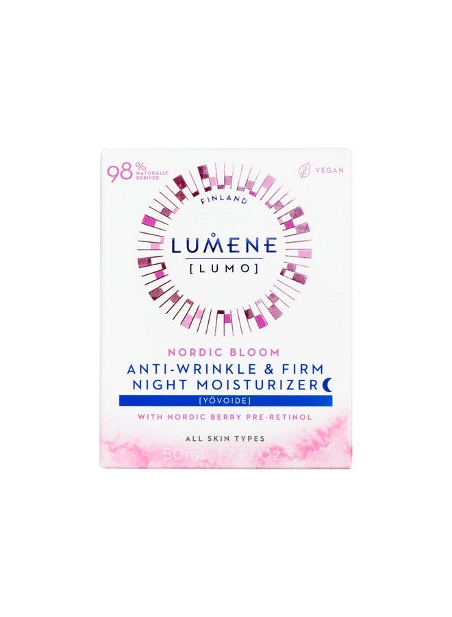 Lumene Nordic Bloom [Lumo] Anti-Wrinkle & Firm Night Moisturizer - Hydrating Face Moisturizer for Visibly Radiant & Smooth Skin - Formulated with Pre-Retinol Complex + Lingonberry Extract (1.7 oz) - Image 2