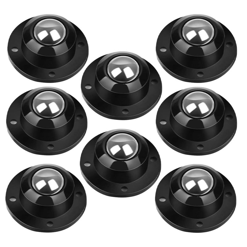 8Pcs Mini Swivel Caster Wheels Stainless Steel For Furniture Storage Box Quiet Smooth Movement - Image 2
