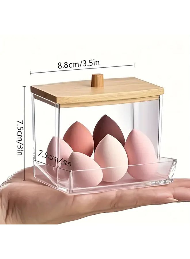 Transparent Cosmetic Storage Box Dust Proof Organizer For Makeup Brushes Lipsticks - Image 3