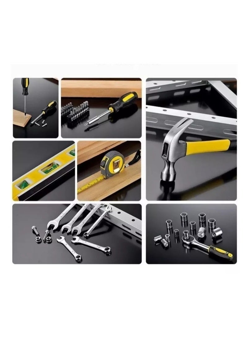 Joyelink 108-Piece Household Mechanic Tool Set – Complete Home & Car Tool Kit with Sockets, Wrenches, Screwdrivers & Hammer – Durable Hand Tools in Portable Storage Case - Image 4