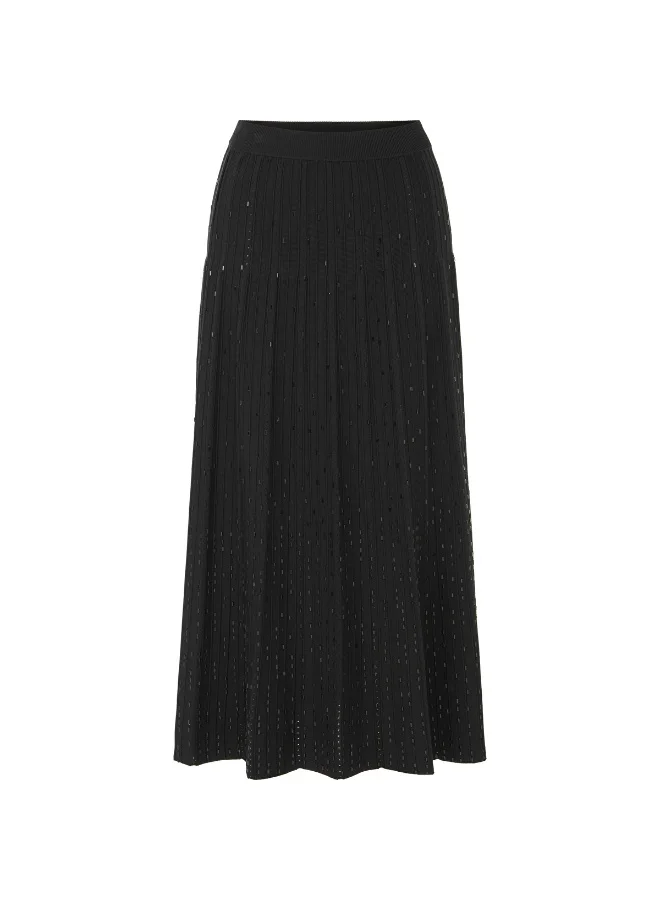 Ipekyol  Flared Fit Knit Skirt With Rhinestones for Women | Best Price UAE