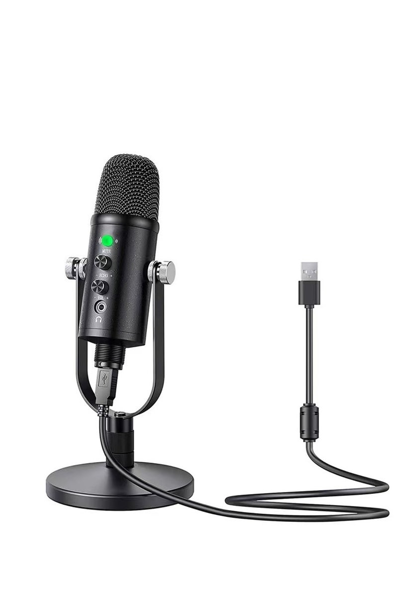 Gaming Microphone, USB PC Mic for Streaming, Podcasts, Recording, Condenser Computer Desktop Mic on Mac/PS4/PS5, with RGB Control, Mute Touch, Headphone Jack, Pop Filter, Stand - Image 1