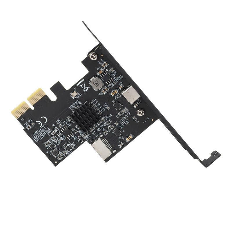 بطاقة توسعة USB 3.2 PCIE 2X بسرعة نقل عالية تصل إلى 10 جيجابت في الثانية - شريحة ASMedia ASM3142 ومنافذ من النوع C والنوع E لأنظمة ويندوز ولينكس - Image 2
