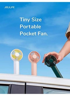 Mini Fan Battery Operated Handheld With 2000 Mah Or Usb Powered Personal Fan 3 Speeds Enhanced Airflow Rechargeable Quiet Pocket For Home Outdoor White - pzsku/ZEB42B818E40909657E1CZ/45/_/1718179894/194736dd-aefa-4b56-98d8-586375c11486