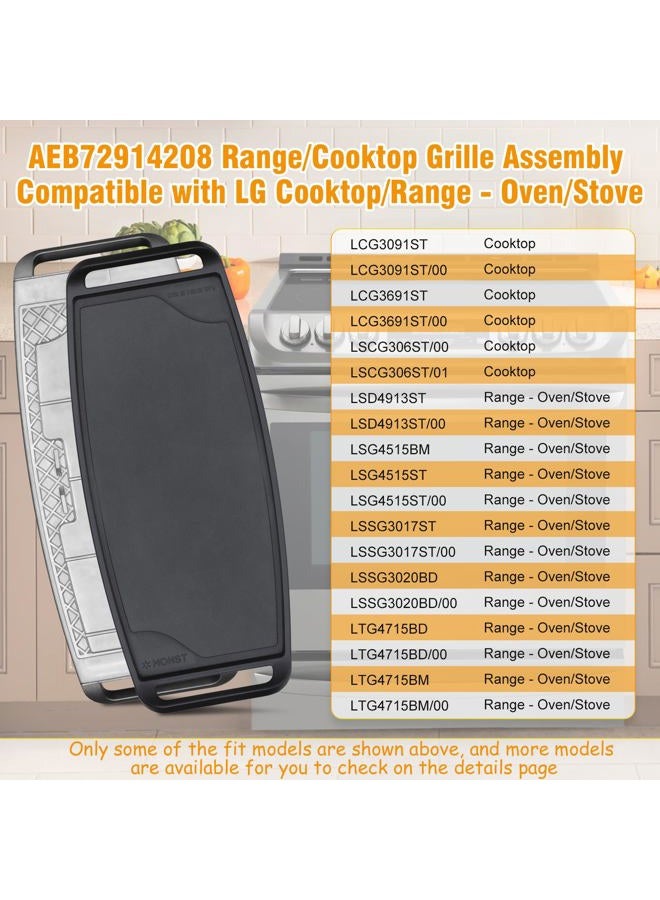 MONST AEB72914208 Range/Stove Cooktop Griddle Plate/Grille Assembly - Image 4