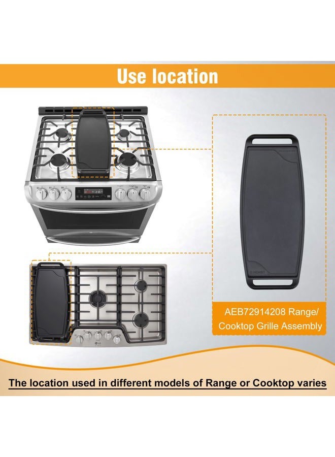MONST AEB72914208 Range/Stove Cooktop Griddle Plate/Grille Assembly - Image 5