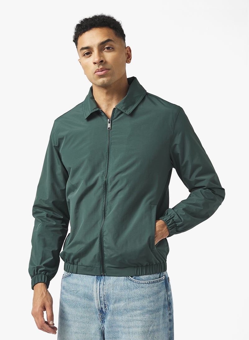 BRAVE SOUL Harrington Zip Through Bomber Jacket - Image 1