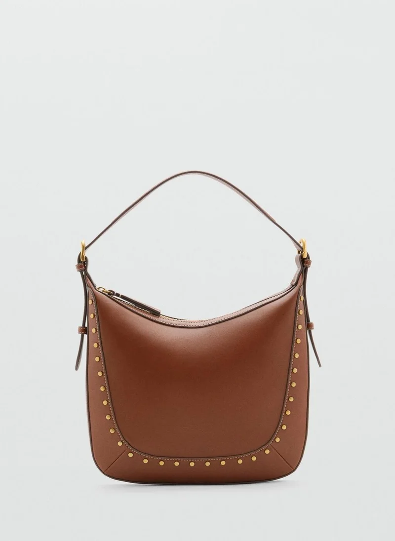 MANGO Studded shoulder bag
