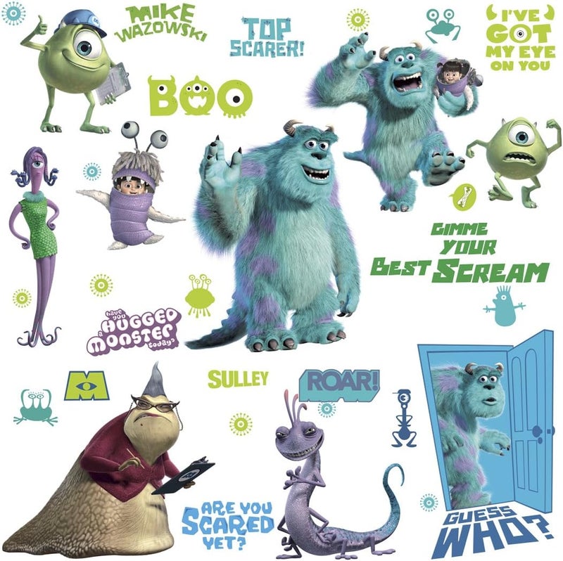 BPA Monsters Inc. Peel and Stick Wall Decals - Image 1