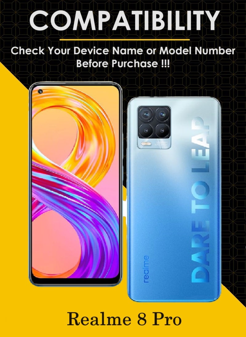 AINA حماية شاشة زجاجية مقسّاة 5D مصممة لهاتف Realme 8 Pro تغطي الشاشة بالكامل مع لاصق كامل من الحافة إلى الحافة وخالية من الفقاعات - Image 3