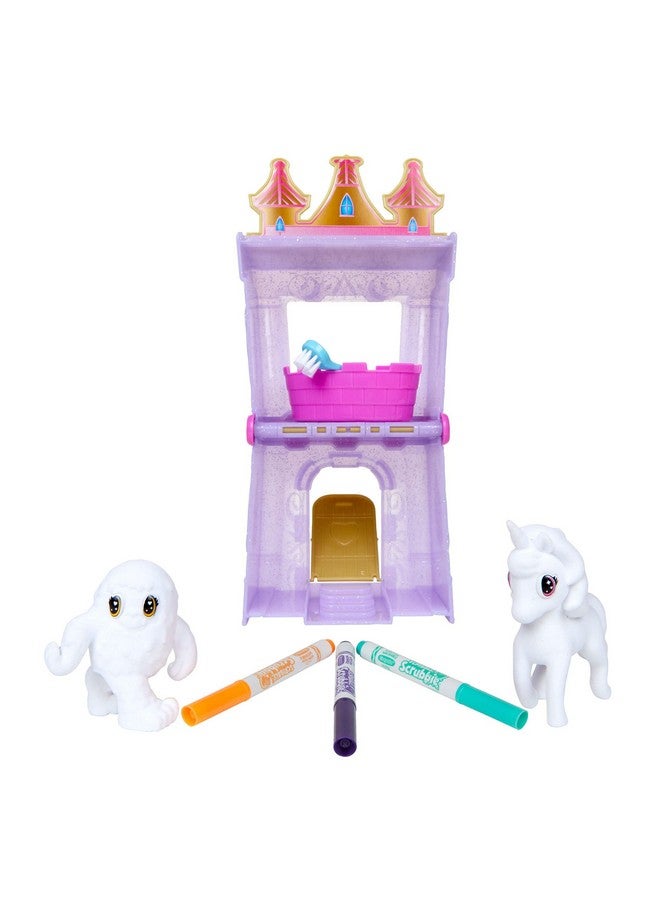 Crayola Scribble Scrubbie Peculiar Pets, Palace Playset with Yeti & Unicorn Toys, Kids Gifts for Girls & Boys, Ages 3, 4, 5, 9 - Image 4