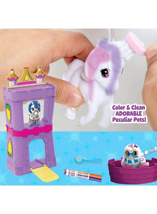 Crayola Scribble Scrubbie Peculiar Pets, Palace Playset with Yeti & Unicorn Toys, Kids Gifts for Girls & Boys, Ages 3, 4, 5, 9 - Image 5