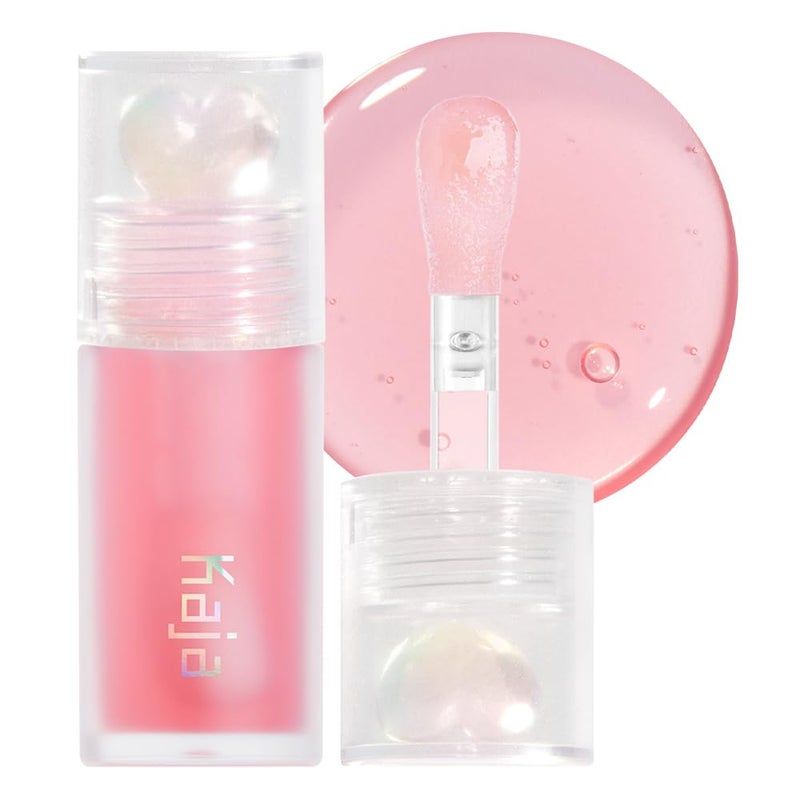 Kaja Juicy Glass Lip Plumping Oil | 01 Rose Hip Spritz | Hydrating, Feel Plumped and Lightweight with Vitamin Tree Fruit Oil, Vegan, Cruelty-Free, Clear Tint Stain Shine Gloss Plumper - Image 1
