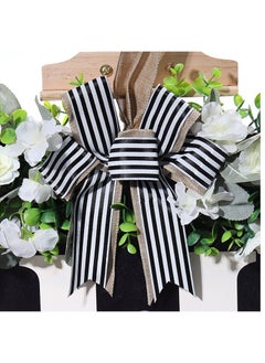 Y&D Welcome Sign Creative Bowknot Letter Wreath In Front Of The Door Outdoor Decoration Props For The Courtyard 30x35CM  - Image 3