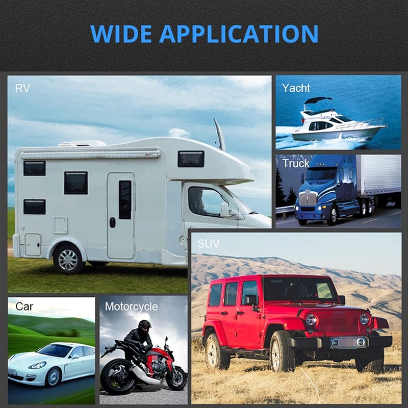 QASULER 5 Gang Toggle Rocker Switch Panel - Image 4