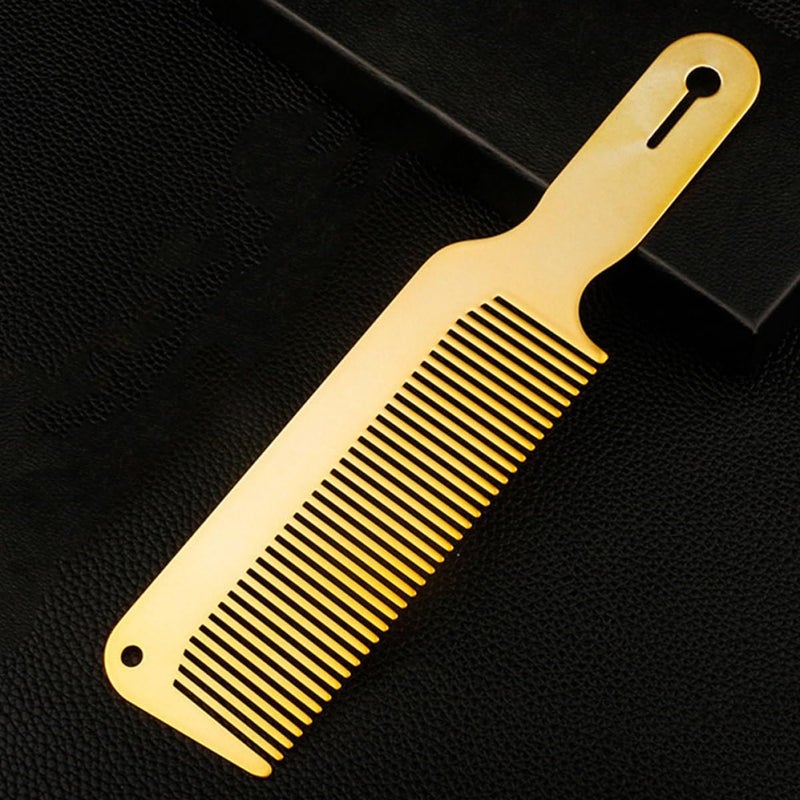 Wide Tooth Gold Handle Barber Comb For Men Styling Wet And Dry Hair - Image 5