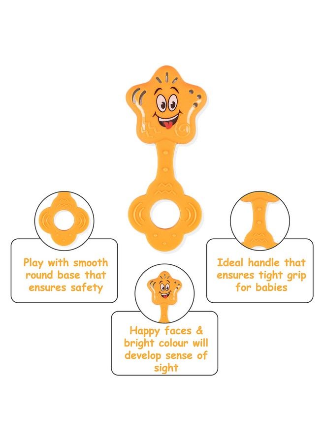 RATNA'S Colourful Rattle Set For Toddlers.Perfect Rattle Sets For Little Hands.Non Toxic;Bpa Free;Certified As Per Indian Standards (Happy Baby Rattle Set 5 Pieces) - Image 5