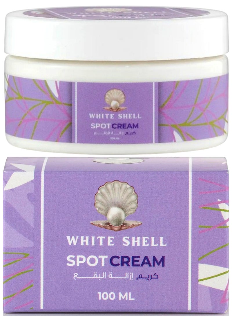 وايت شيل قشرة بيضاء (كريم مخصص لإزالة البقع ,وإزالة آثار الحبوب والندوب القديمة) 100 مل . - Image 1