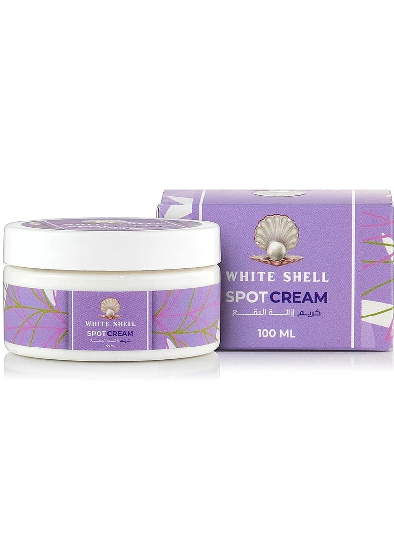 وايت شيل قشرة بيضاء (كريم مخصص لإزالة البقع ,وإزالة آثار الحبوب والندوب القديمة) 100 مل . - Image 3