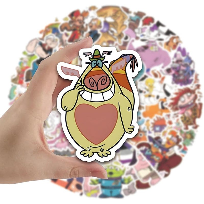 BERFLYTER 50Pcs Cartoon Anime from The 1990s Themes Waterproof Stickers for Water Bottle Cup Laptop Bike Skateboard Luggage Box Vinyl Graffiti Patches BRJKT - Image 3