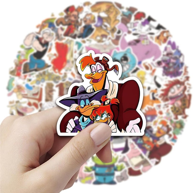 BERFLYTER 50Pcs Cartoon Anime from The 1990s Themes Waterproof Stickers for Water Bottle Cup Laptop Bike Skateboard Luggage Box Vinyl Graffiti Patches BRJKT - Image 4