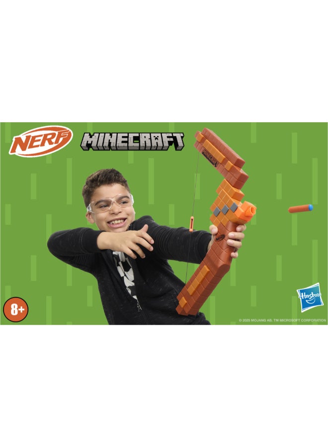 Nerf N Series Minecraft Bow Dart Blaster includes 8 Nerf N1 Darts | Pull-Back String Priming for 8+ Years | G1120 - Image 4