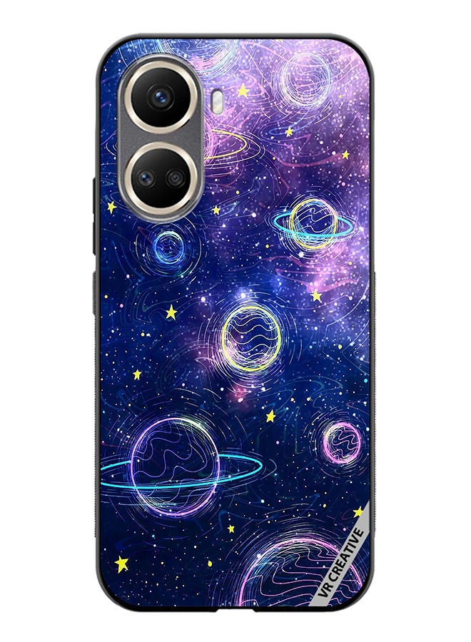 VR CREATIVE Protective Case Cover For Huawei Nova 10 SE Galaxy Design Multicolour - Image 1