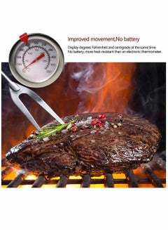 KASTWAVE Deep Fry Thermometer with Instant Read, Dial Thermometer, 12 Inch Stainless Steel Stem Meat Cooking Thermometer, Best for Turkey BBQ, Tall pots, Beef, Lamb, Meat, Food Cooking  - Image 2
