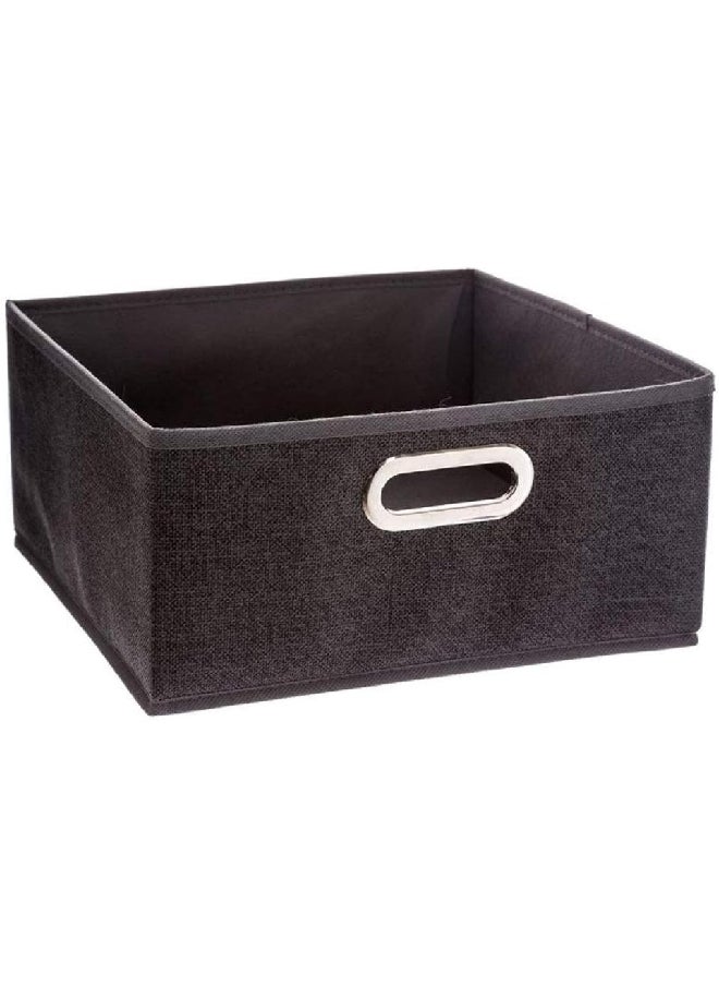 Five Simply Smart Polypropylene and Metal Foldable Storage Box Charcoal Grey 31 x 15 cm 138886D  - Image 1