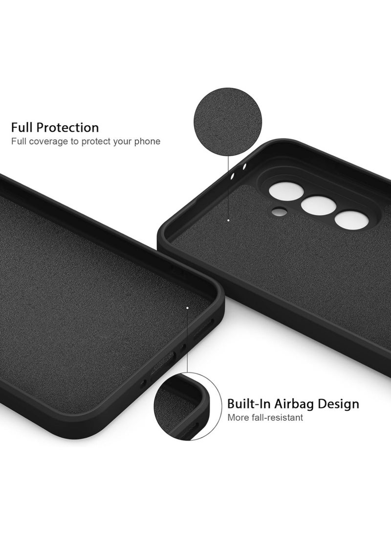 X-level Soft Silicone Cases for Samsung Galaxy A56 6.7 Inch 5G,[Military Grade Drop Protection] [Anti-Scratch Microfiber Lining] Shockproof Slim Cover for Galaxy A56 (Black) - Image 4