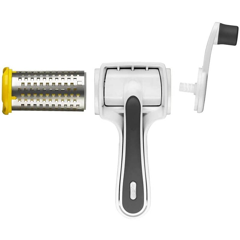 Zyliss Restaurant Cheese Grater - Handheld Rotary Cheese Grater - Cheese, Vegetable, Nut Grater for Right- & Left-Handed Cooks - NSF Restaurant Certified - White - Image 2