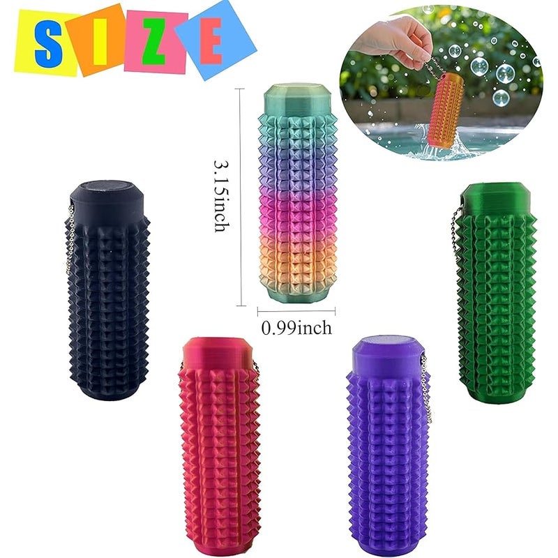 Deiviko Little Ouchies Fidget, Pocket Mini Fidget Toy for Adults, Pain Stim Fidget, 3D Printed Venting Key Pendant, 1pcs Spiky Grippie Stim Keychain for Anxiety Relief Positive, Novelty Gifts for Friends - Image 5