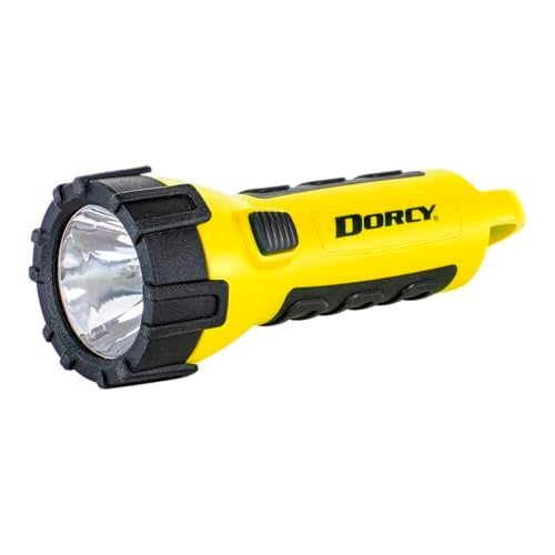 Dorcy 150 Lumen Floating Water Resistant LED Flashlight with Carabineer Clip, Yellow (41-2510) - Image 1