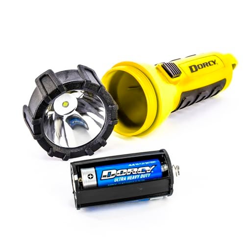 Dorcy 150 Lumen Floating Water Resistant LED Flashlight with Carabineer Clip, Yellow (41-2510) - Image 2