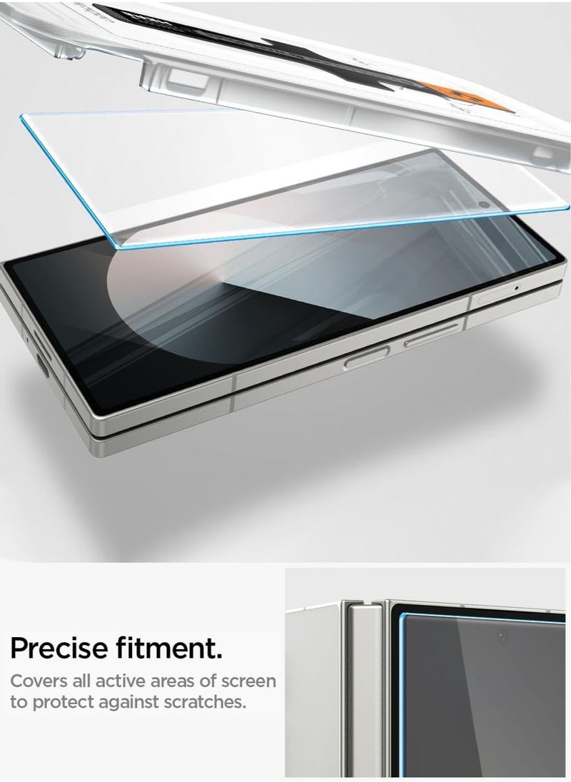 Spigen - GLAStR EZ-Fit Samsung Galaxy Z Fold 6 Screen Protector Tempered Glass for Front Screen - [2 PACK] - Image 1