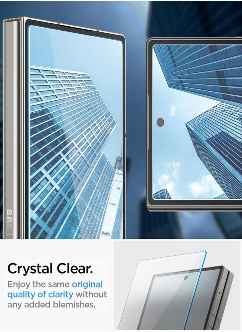 Spigen - GLAStR EZ-Fit Samsung Galaxy Z Fold 6 Screen Protector Tempered Glass for Front Screen - [2 PACK] - Image 1